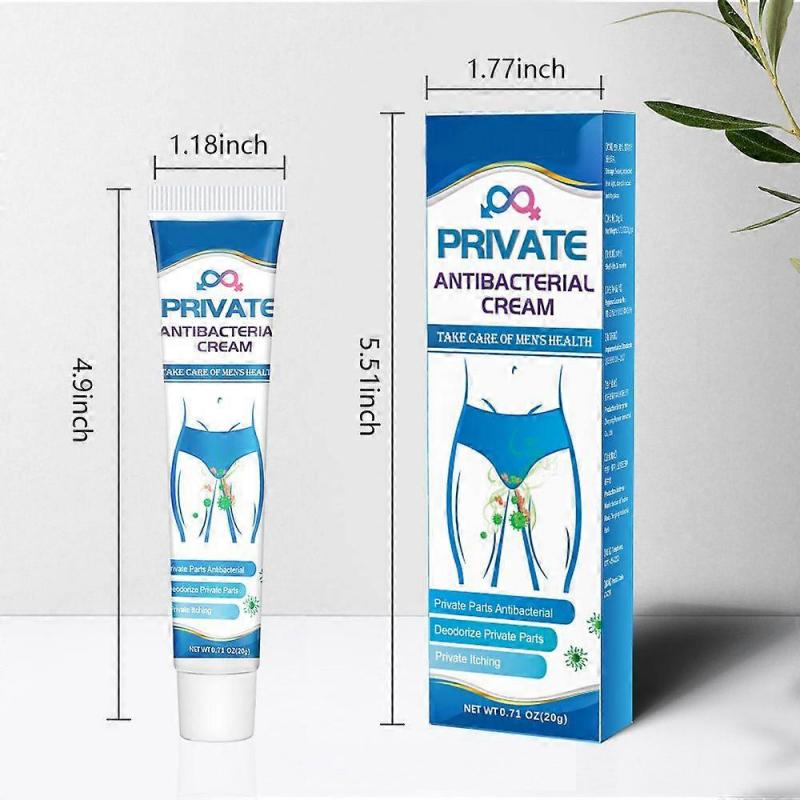 1Pc/2Pcs Private Antibacterials Cream Remove Odor Private Part Anti-Inflammatory Relieve Itching Eczema Cream 20g