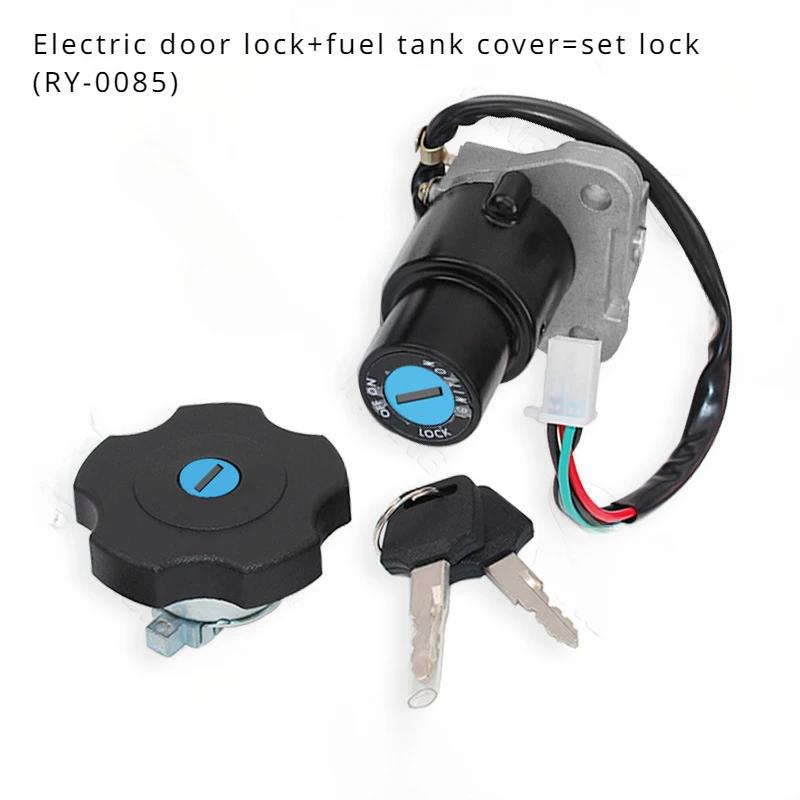 Motorcycle Ignition Switch Fuel Gas Tank Cap Lock Keys Set Black For Yamaha XT225 Serow 225 XT600 90-95 TW200 03-17 DT200 DT200R