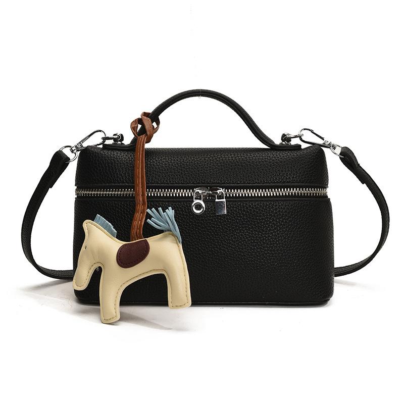 Modna Przenośna Mała Kwadratowa Torba Damska Nowa Moda Wszechstronna Jednolity Kolor Torba na Ramię Listonoszka