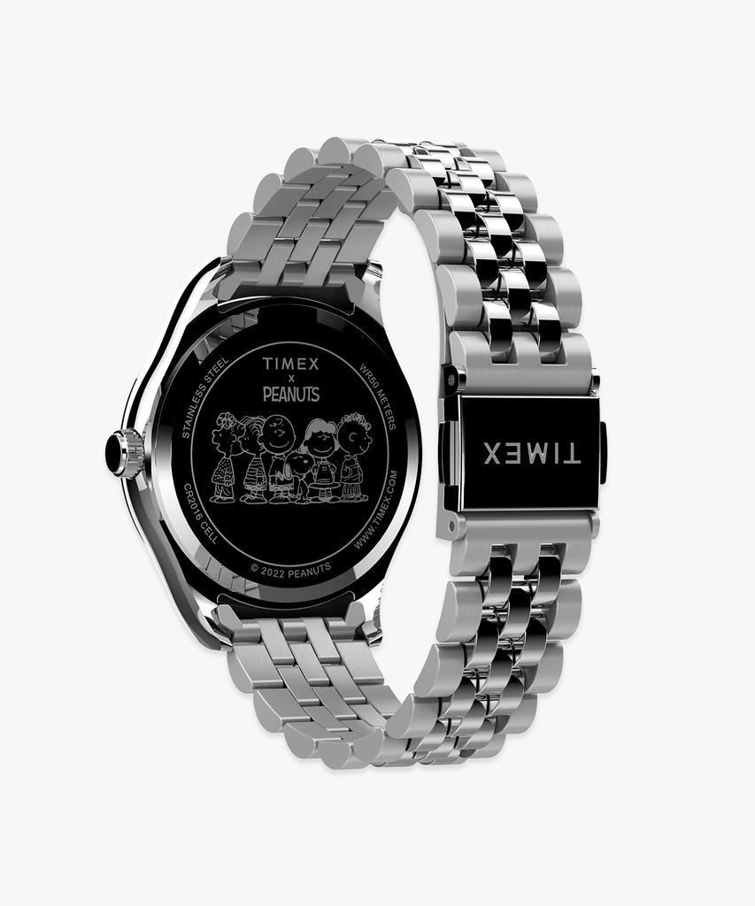 Taimaegseu X Peanuts Legacy Snoopy Metal Link Pink Watch 34Mm