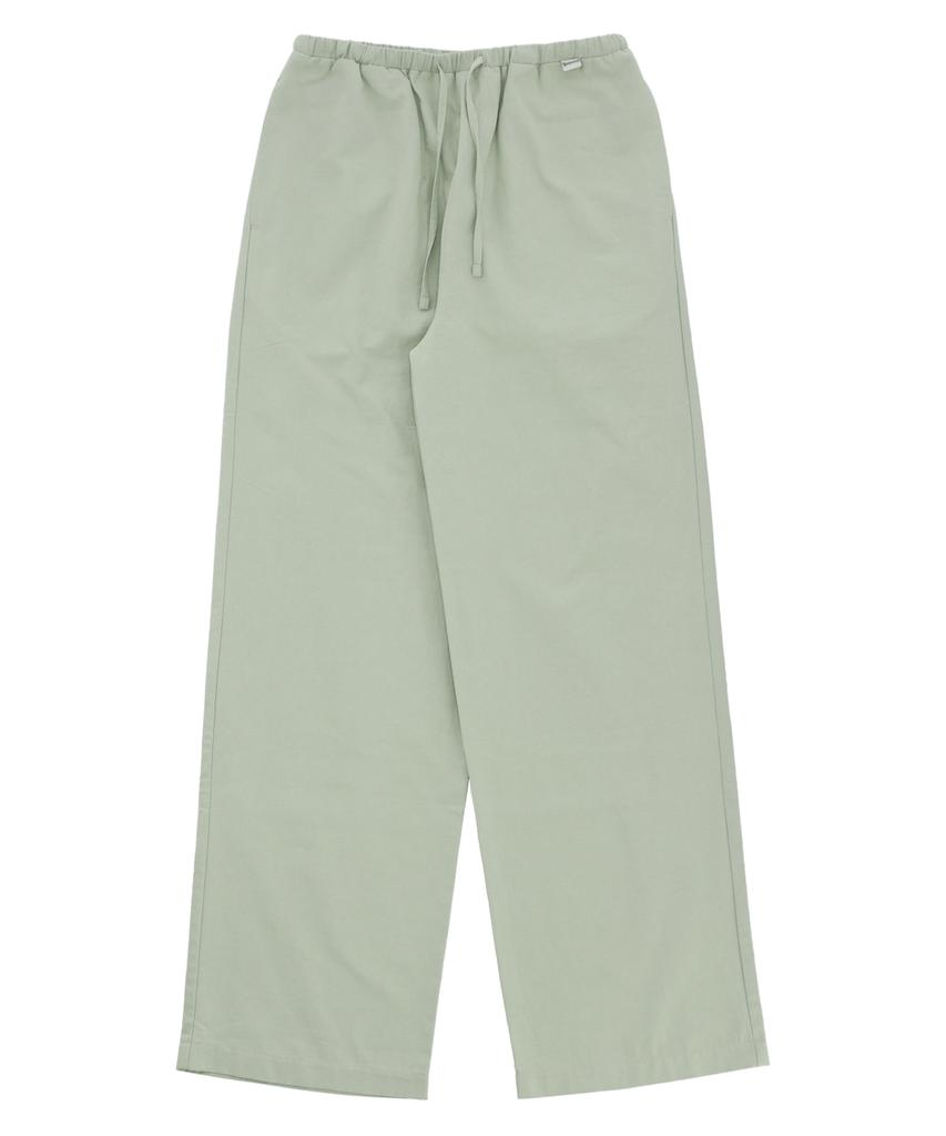 DELICCENT Cotton Elastic Waist Pants [Mint]
