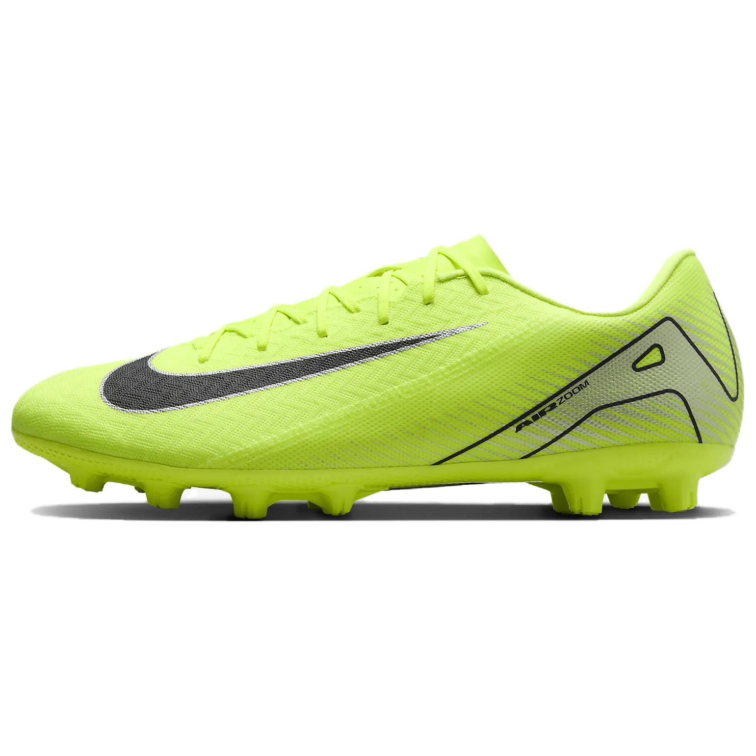

New Nike Mercurial Vapor 16 HG Rubber Short Studs Anti Slip Wear Resistant Soccer Shoes Men s Neon Green Black FQ8431-700 44.5