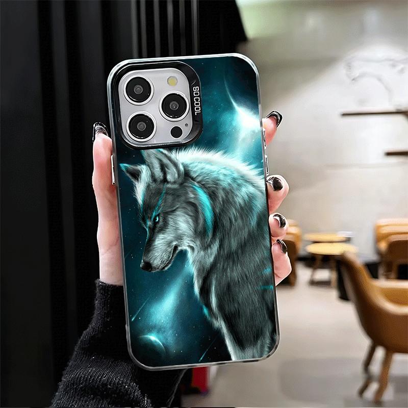 Wolf Moon Animal Soft Phone Case for iPhone 15 16 17 Pro Max 17Air 16E 14 Plus 13 12 Mini Shockproof Cover Back Shell