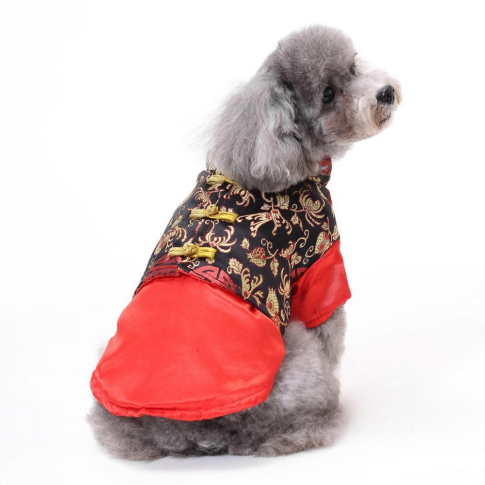 Tang suit pet clothes new Chinese groom wedding clothes cat dog universal wedding festive pet clothes