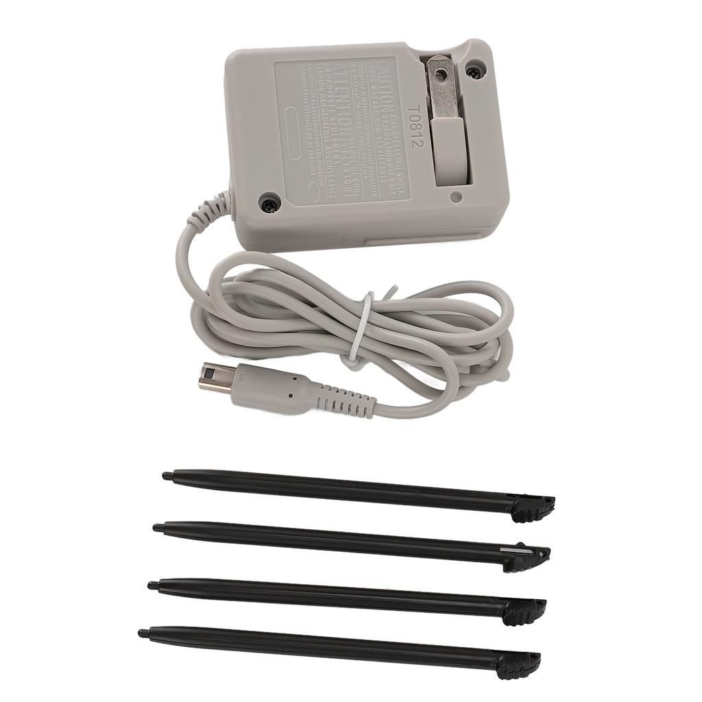 Charger Kit Enhance Gaming Experience Replacement Touch Control Pen Set AC Power Adapter for 3DS XL