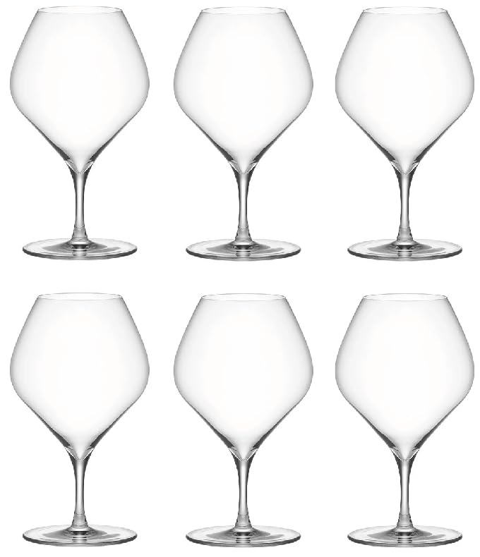 Kimura Glass Shop [Soprano 15oz Wine Glasses, Set of 6] Wine Glasses, Red Wine, White Wine, Beer Glasses, Thin-Walled, Stylish, Slovakian Kara Crystal