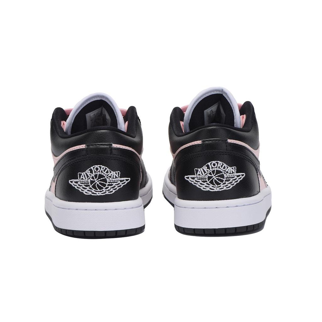 Jordan Air Jordan 1 Dopamine Dressing Abrasion Resistant Low top Vintage Basketball Shoes Women's Black Pink DC0774-101(Team32-)