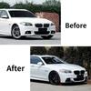 Front Bumper Lip Body Kit Spoiler Car Splitter Bumper Canard Lip For BMW 5 Series F10 F11 520 523 525 535 530 M Sport 2011-2017
