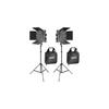 Neewer 2-Pack 660 LED Video Light and Stand Kit, 40W High Brightness CRI96+ 3300lux/1m, 3200K-5600K Color Temperature, Dual Color, 0-100% Dimmable, Wi