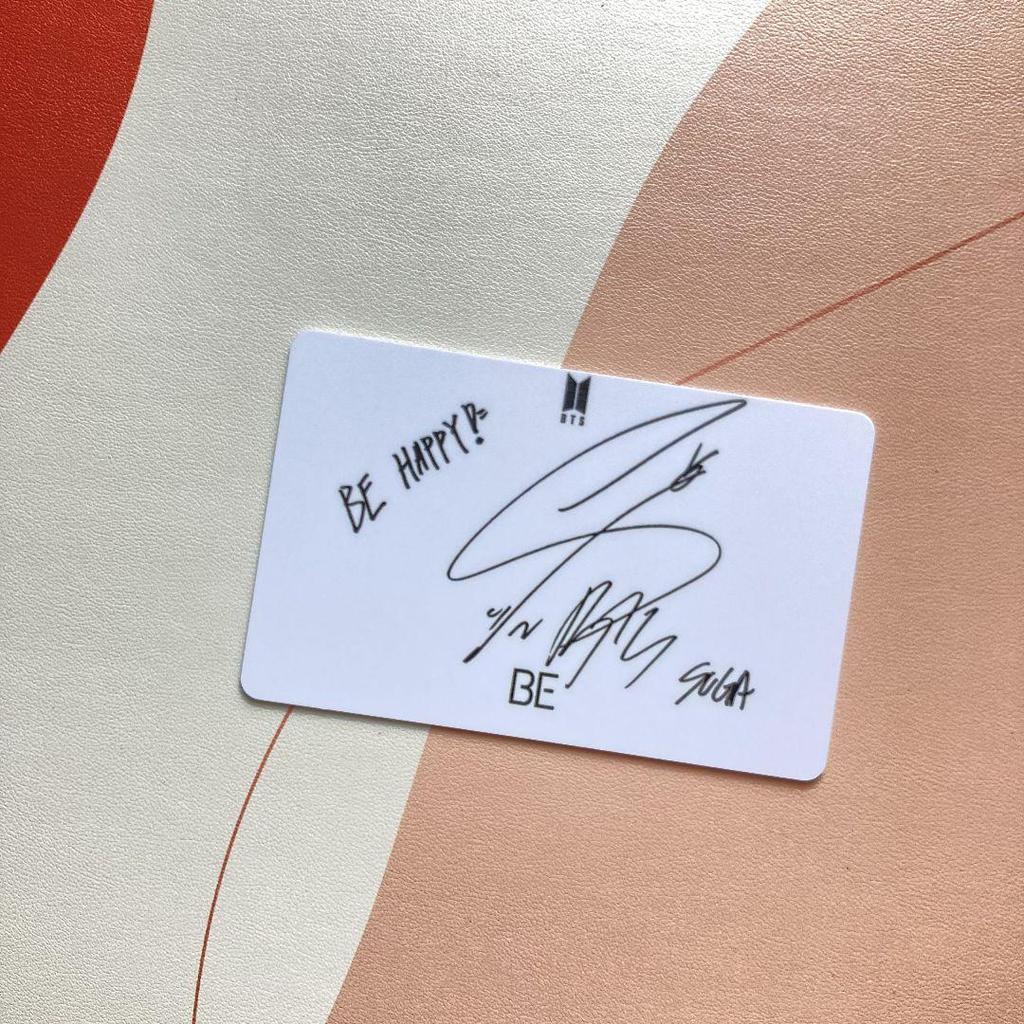 [USED] BTS Bangtan Boys BE Unreleased Lucky Draw Yoongi Trading Card