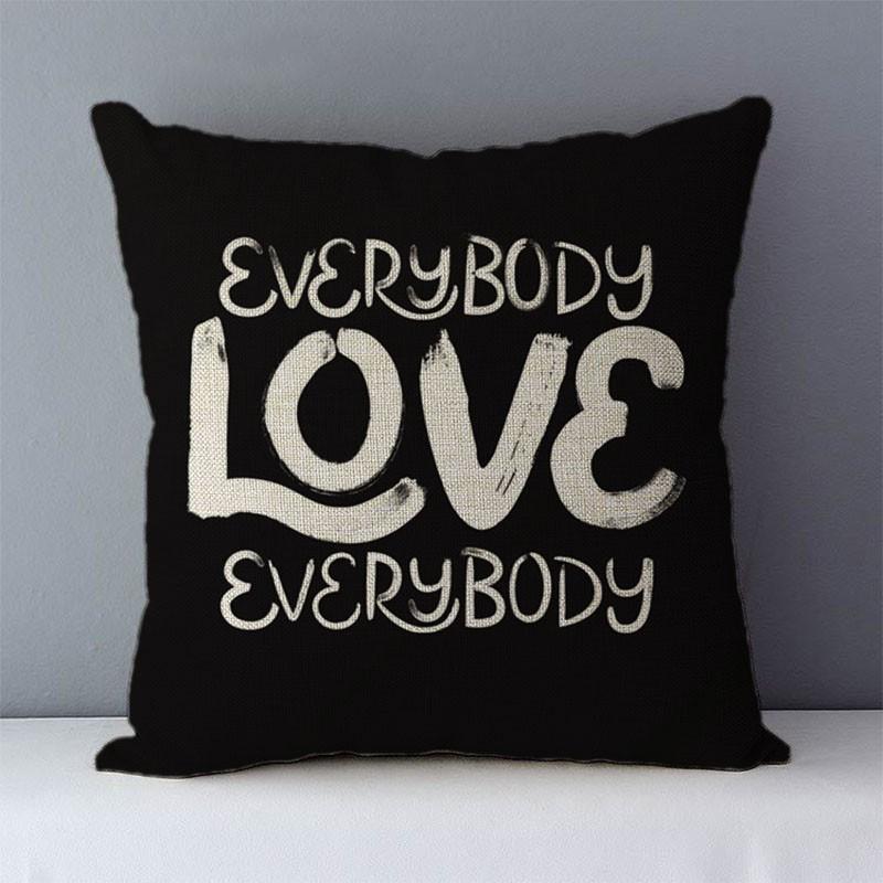 Short Plush Material Pillowcasedream Believe Achieve Letters Printed Quality Cozy Cushion Cover Home Decorative Pillows Square