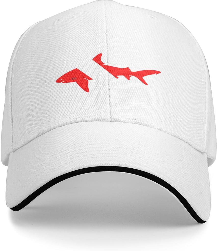Diver Flag Shark Baseball Cap Polyester Adjustable Casual Sport Sun Protection Golf Hat