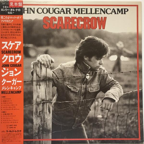 LP Record JOHN COUGAR MELLENCAMP  Scarecrow 28PP1012PROMO MERCURY 1985 Japan Rock Used