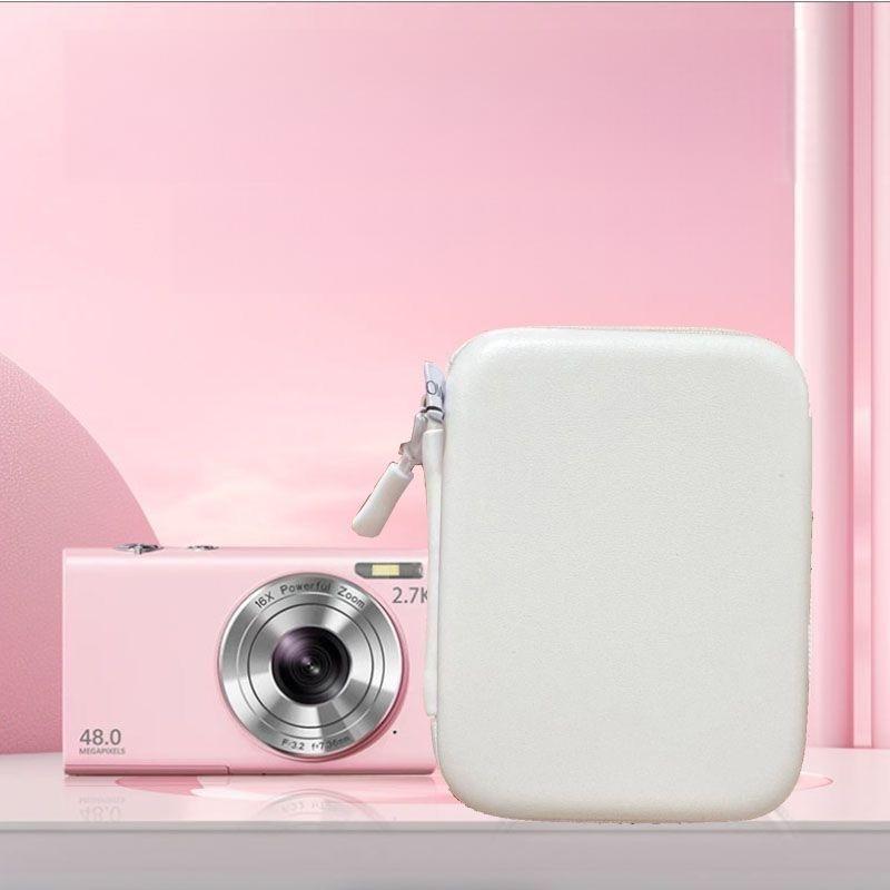 1Pcs Mini Ccd Cameras Protective Case With Travel Cover Mesh Pocket For Accessories And Sd Cards Digital Camera Bag