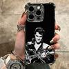 Singer E-Elvis P-Presley Soft Phone Case For iPhone 15 16 17 Air 14 Pro Max 16E Plus 13 12 Mini Plating Anti-Fall Fundas