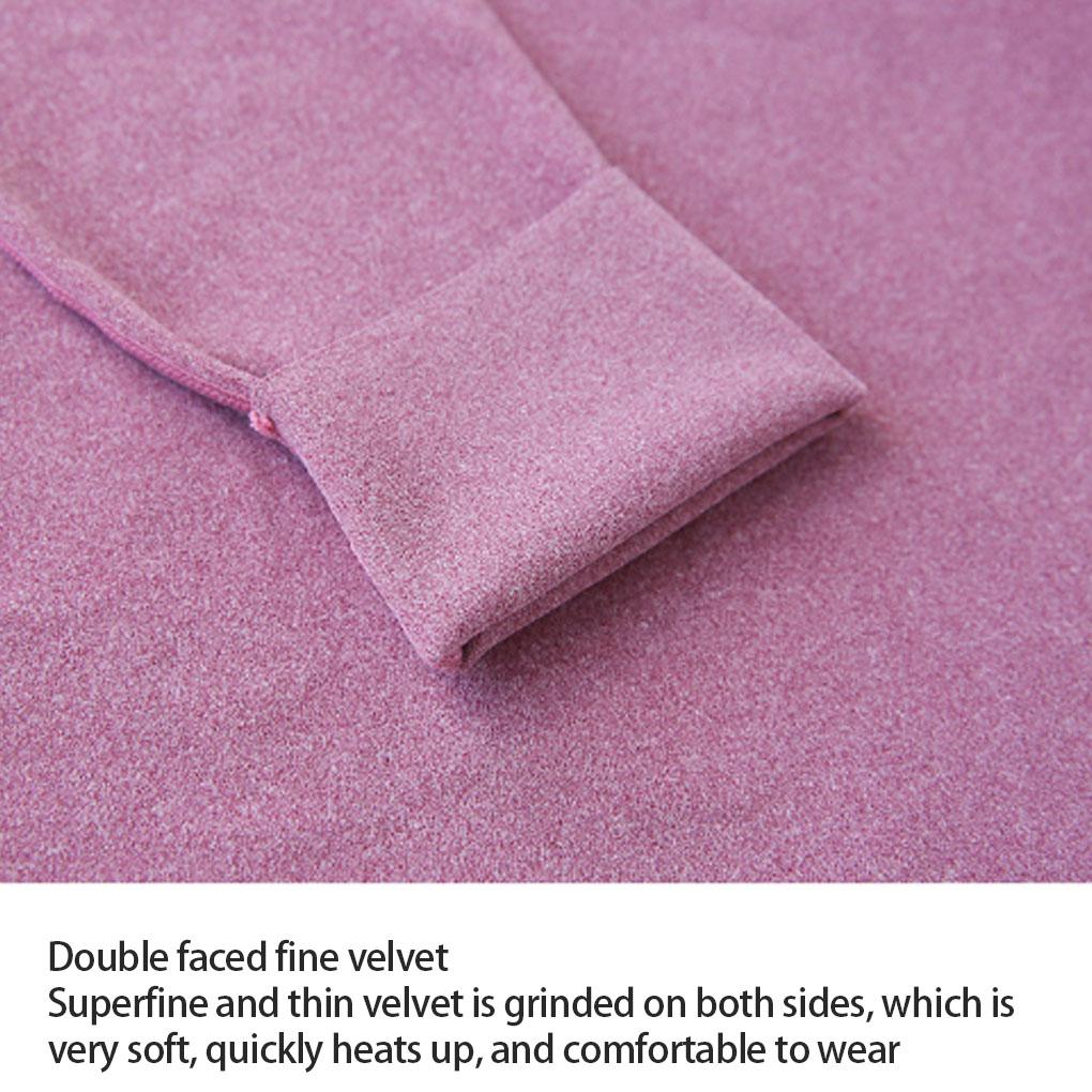 Damen Lange Unterhosen Einfarbig Unterwäsche Set Winter Warm Thermounterwäsche Rundhals Nachtwäsche Weiche Bequeme Kleidung