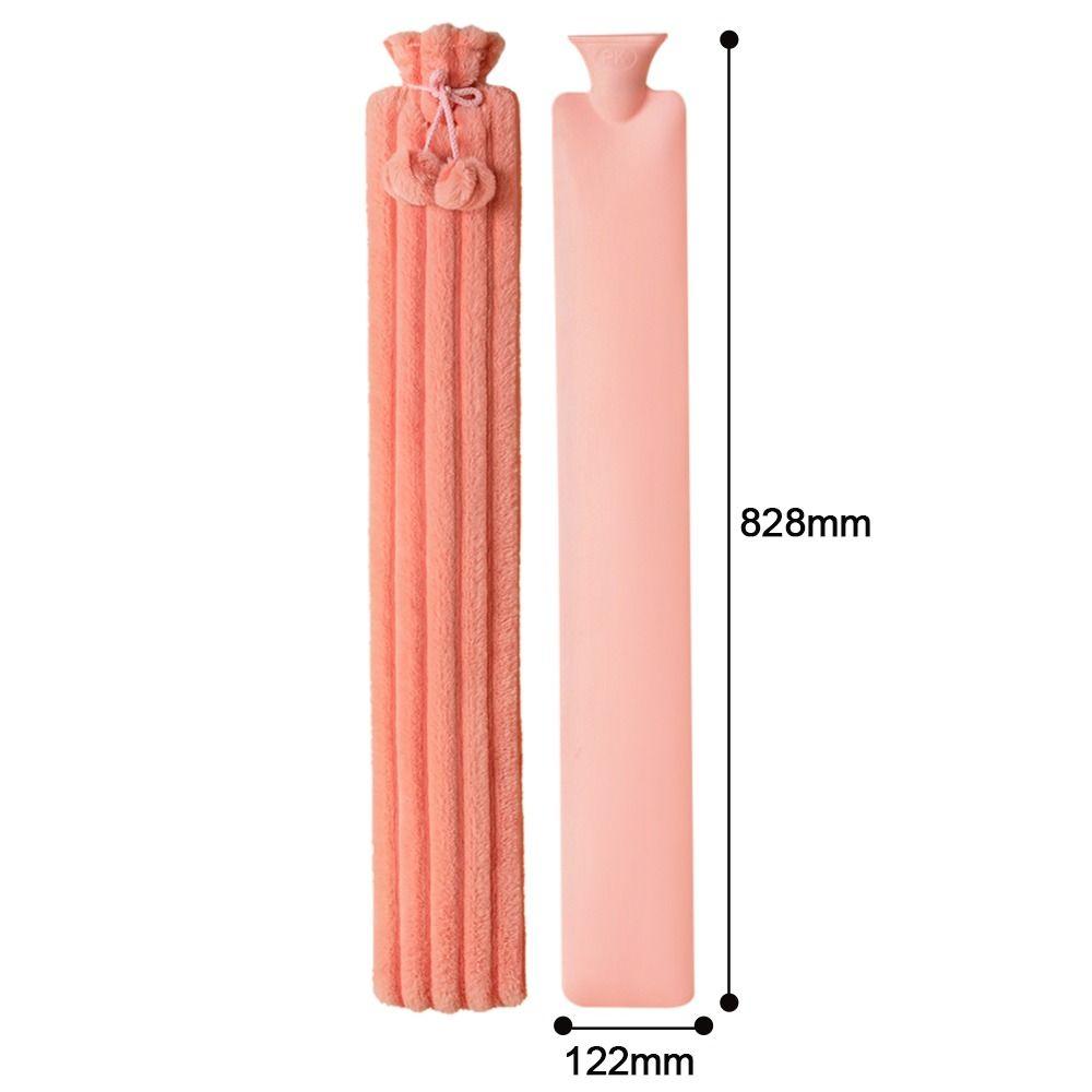 3250ML Portable Winter Long Hot Water Bag Kawaii Soothing Aching Insulation Hot Water Bottle Cute Soft Hand Warmer