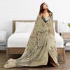 150*200cm Fade Resistant Middle Earth Map Lord Of Ring Style Blanket Warm Fur Plush Throw Blanket Soft Velvet Blanket