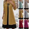 Robe pull d'hiver pour femme, col ras du cou, manches longues, mode, tricot, robes de ville