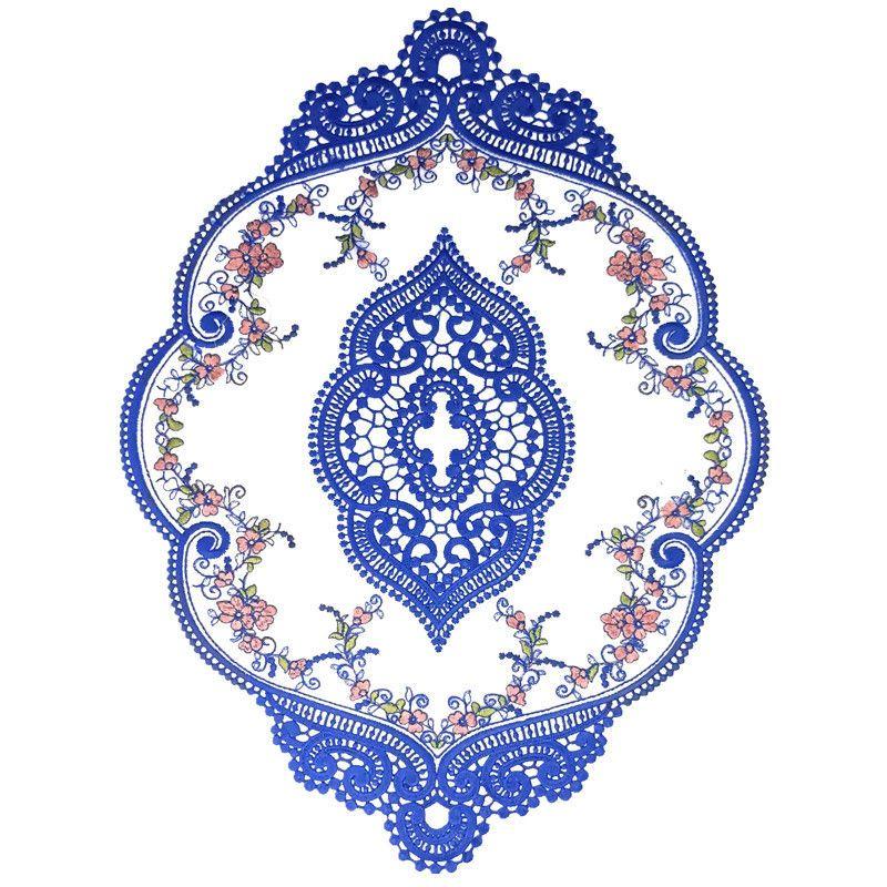Lace Dining Mat Home Decoration Table Mat Embroidered Bedside Table Decoration Cover Light Luxury Tablecloth