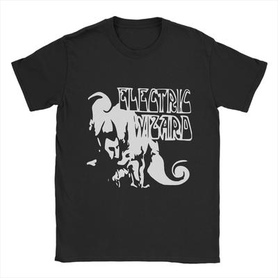 Casual T-Shirt Beach Electric Wizard Fashion T Shirts  Progressive Metal Cotton Tee Shirt Funny Design Short Sleeve Tees