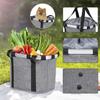 Bicycle Bike Detachable Cycle Front Canvas Basket Carrier Bag Pet Carrier Aluminum Alloy Frame Detachable Basket