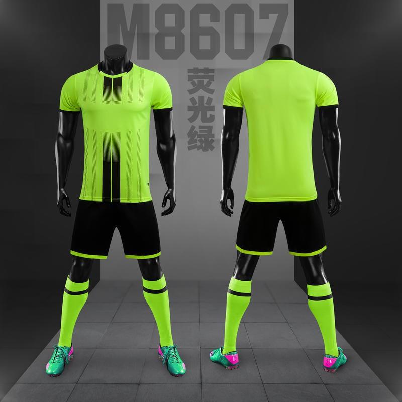 Football Uniform Suit Men's Team Training Primary School Students 'jerseys Children's Girls' Short-sleeved Sports Clothes Printing