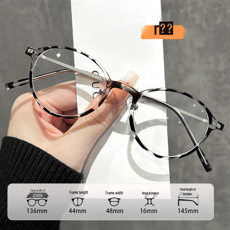 

Japanese Black & Gold Round Glasses - Anti-Blue Light, High Myopia, Ultralight Frames for Small Faces, Women’s Style 11410