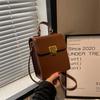 High-end Small Bag Women's New Portable Trendy One-shoulder Crossbody Vertical Simple Underarm Bag Small Square Bag