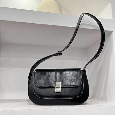 New Shoulder Bag Women's Versatile Retro Handbag To Work Commuter Saddle Bag Women's Niche Style Underarm Bag