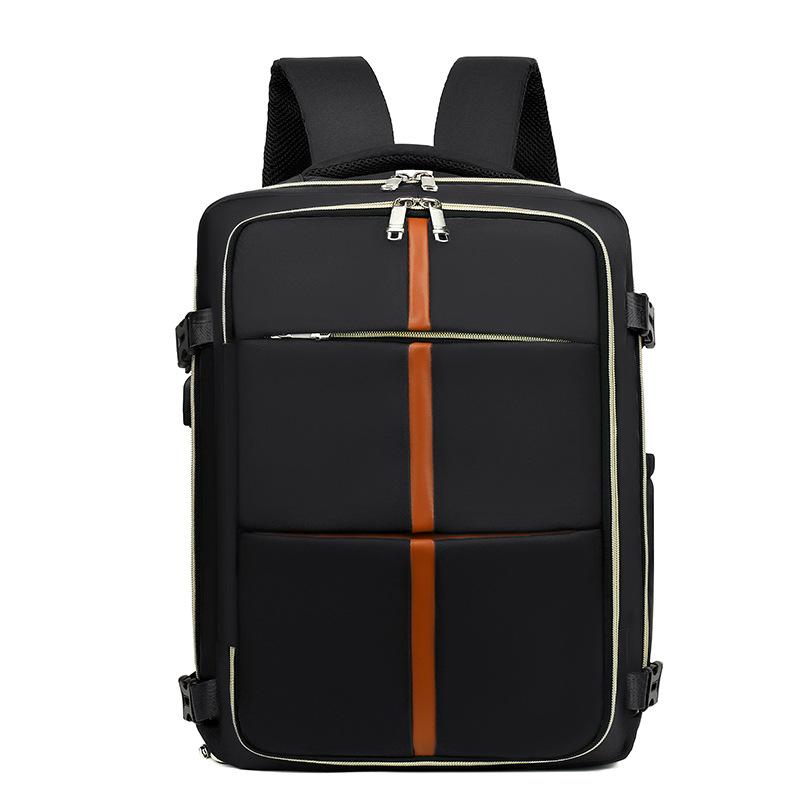

TS JYL laptop bag,Large Backpack Versatile Outdoor Multi Travel Luggage Simple Solid Bag 30*16*43cm чёрный