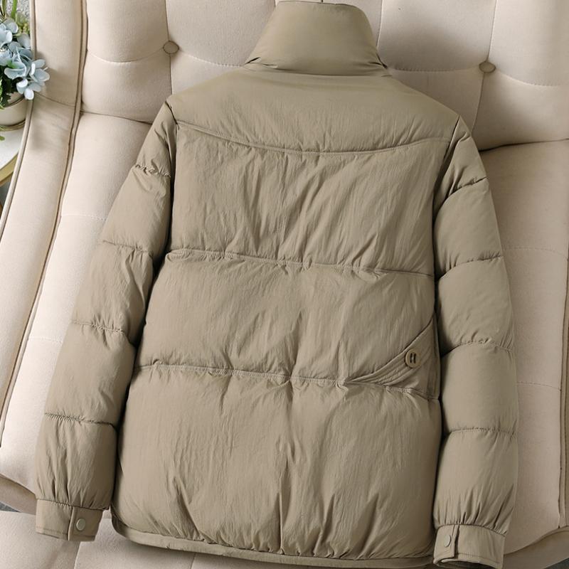 Short Cotton-padded Jacket Women's Korean Version of Loose Ins Bread Jacket Thick Down Cotton-padded Jacket Winter Stand-up Collar Jacket