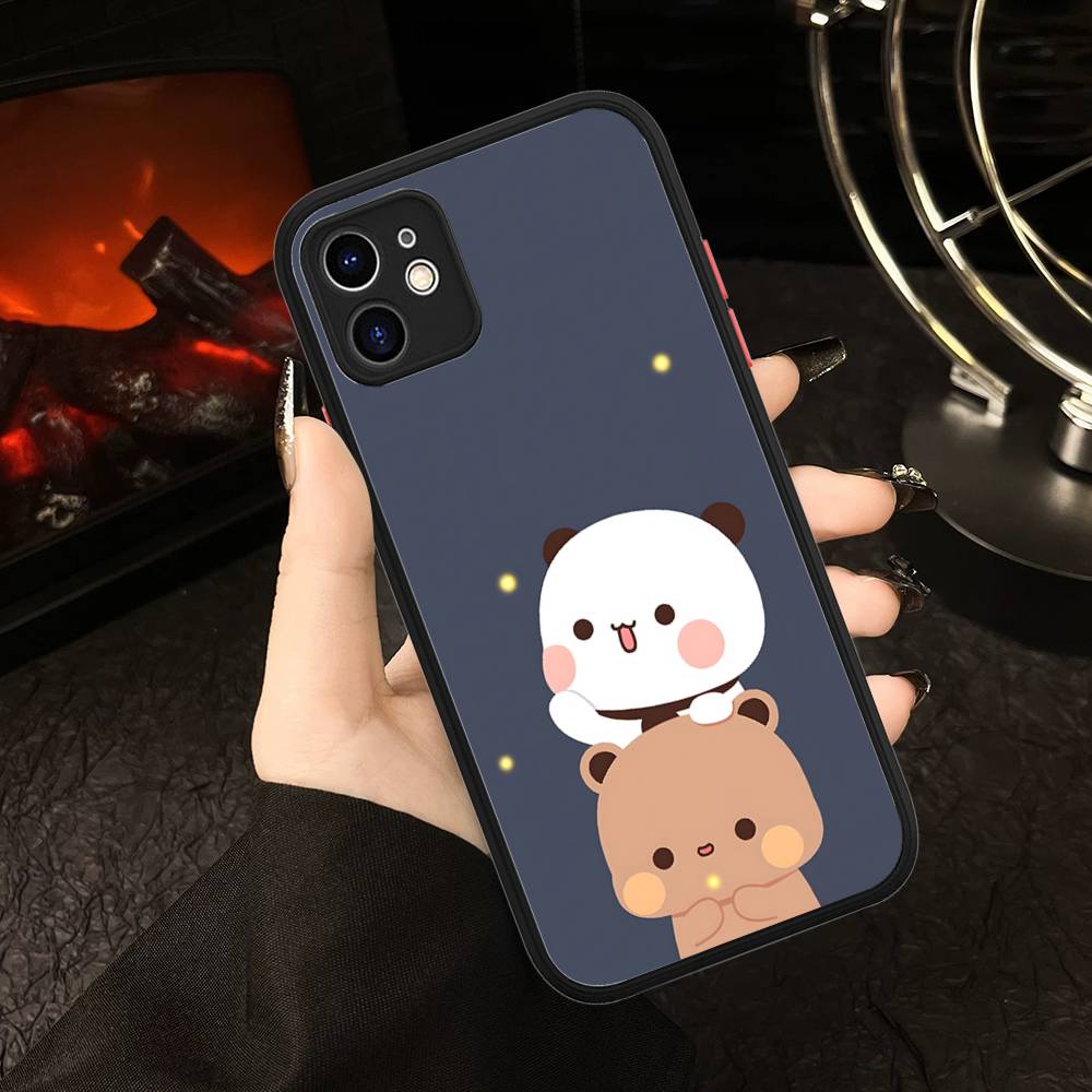 BUBU DUDU Cartoon For IPhone 16 15 14 Plus 13 12 11 Pro Max X XS MAX Translucent Matte Shockproof Cover