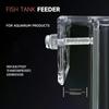 Transparent Acrylic Wall-Mounted Fish Feeder Ring Acrylic Automatic Food Dispenser Fish Tank Aquarium Feeding Tool Accessories