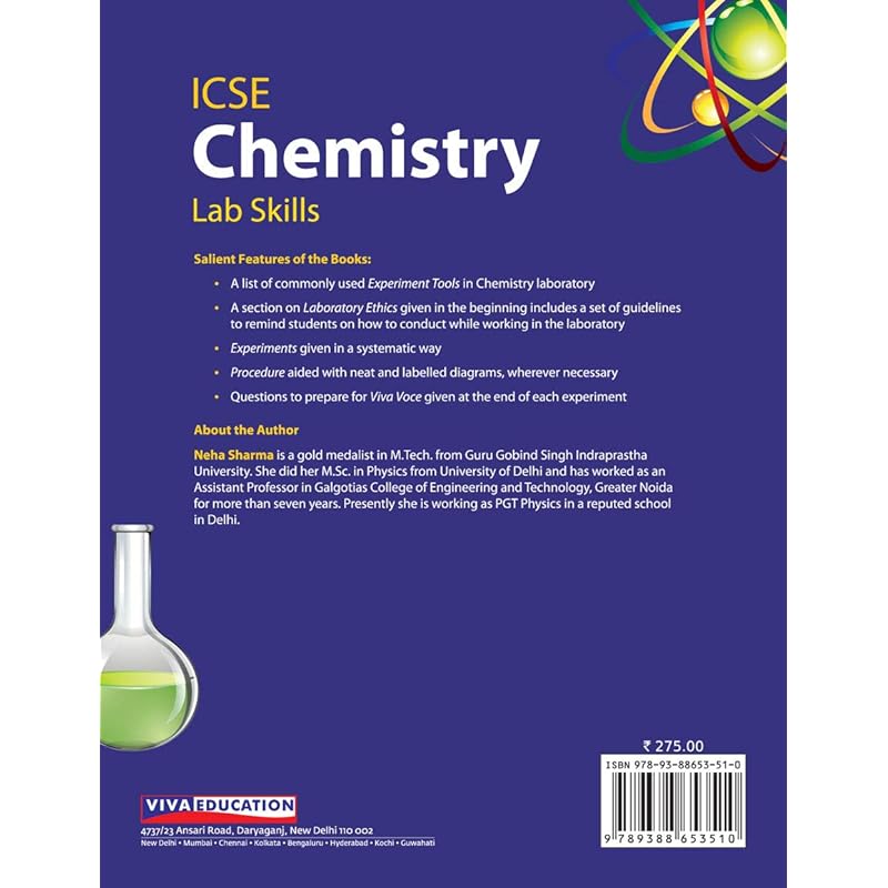 ICSE Chemistry, Lab Manual, Book 10
