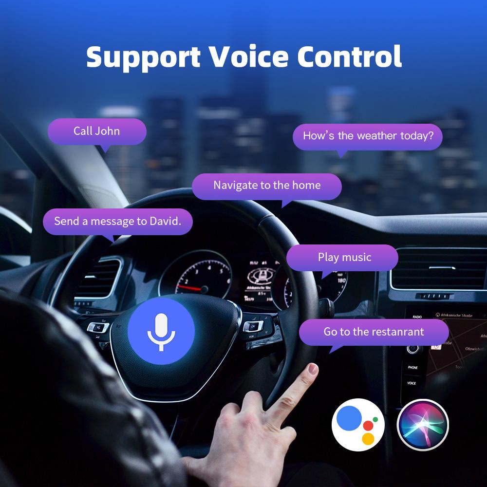 2in1 Wireless CarPlay Dongle Wireless Android Auto Adapter AI Smart Box Car Intelligent Systems For Car With Wired CarPlay