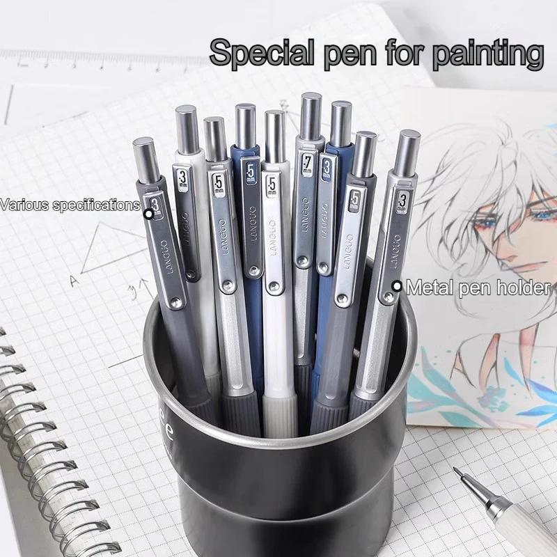 Automatic Mechanical Pencils 0.7/0.5/0.3mm Press-Free 2B/HB Lead Art Sketch Drawing Supplies Automatic Pencil Writing Stationery