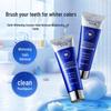 Dentist-approved whitening toothpaste for stain removal, oral health, and fresh breath.