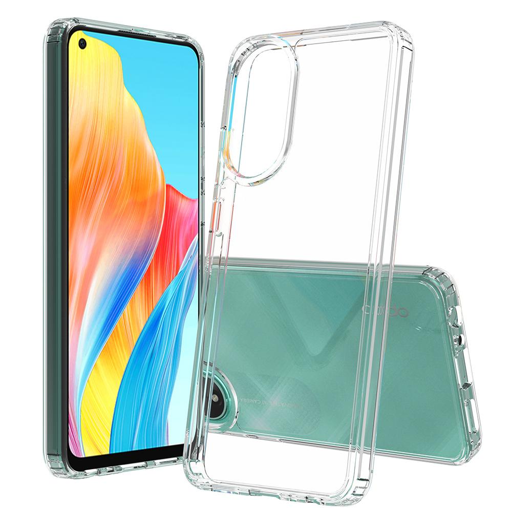 

For Oppo A78 4G Phone Case Crystal Clear TPU+Acrylic Protective Cover A