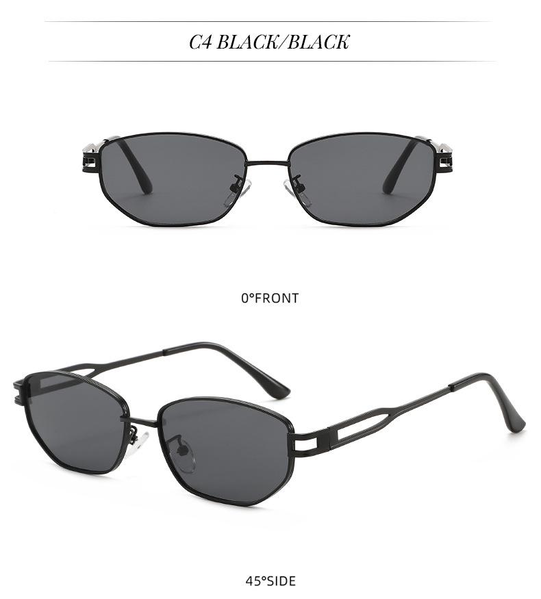 Retro Polygonal Metal Sunglasses: European & American Style, Small Frame, UV Protection, Fashion Streetwear