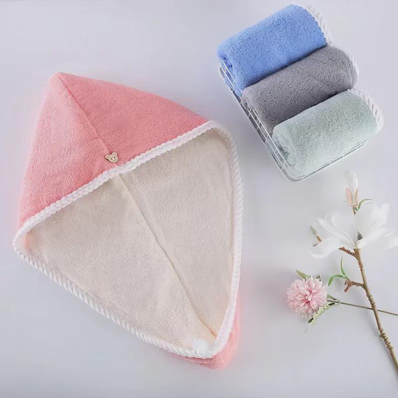 Double-Layer Quick-Dry Hair Towel Cap - Super Absorbent & Thick