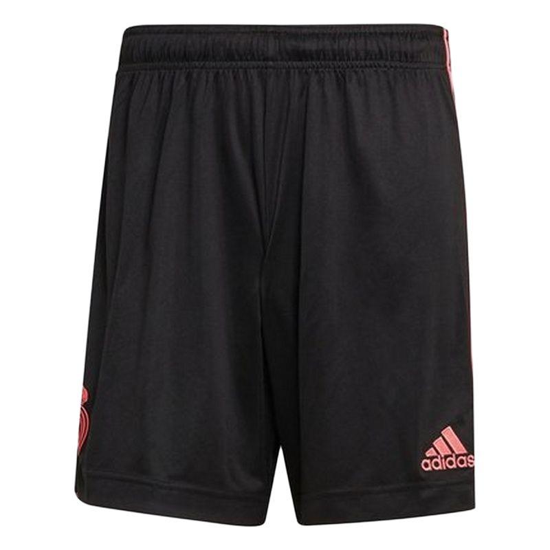 

Adidas Real Madrid 20-21 Away Fan Version Logo Elastic Contrast Color Five-Point Football Shorts Unisex Shorts Black FM4729 XL