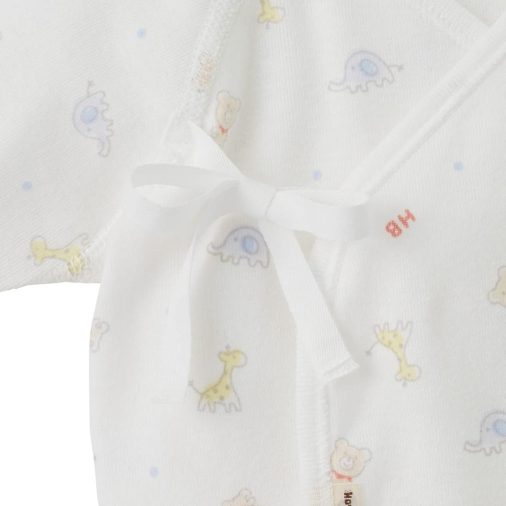 Miki House Hot Biscuits Short Undershirt, Boys and Girls, Newborn, Baby Clothes, Multicolor, 50cm, 70-2116-492