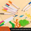 12-Color Dust-Free Water-Soluble Liquid Chalk Pens for Kids' Blackboard & Acrylic Graffiti