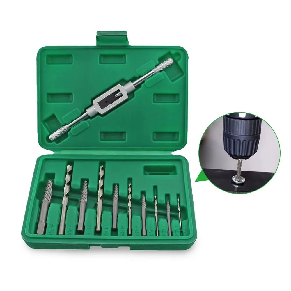 Durable Screw Extractor Kit Chrome Vanadium Steel Screw Extraction Tool  Broken Screw