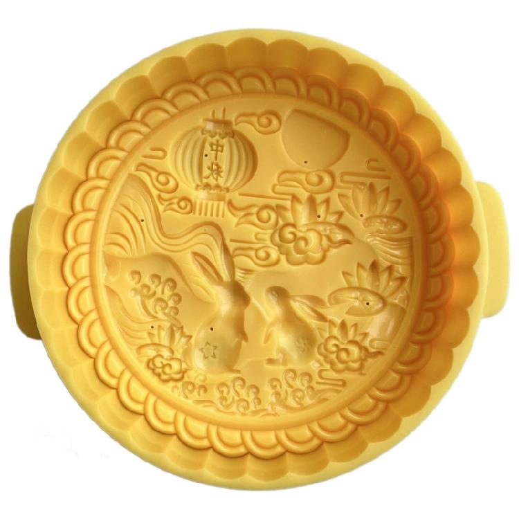 Oversized Mooncakes Making Mold Festival Dessert Molds Cookie Stamp Hand Press Plastic Pastries Mould for Baking Lover