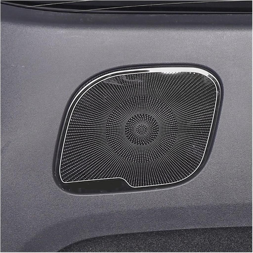 Compatible with Tesla Model Y 2021 2022 Interior Trim Car Audio Speaker Cover Sticker Door Loudspeaker Cover Under Seat Outlet Vent Trim (Color :