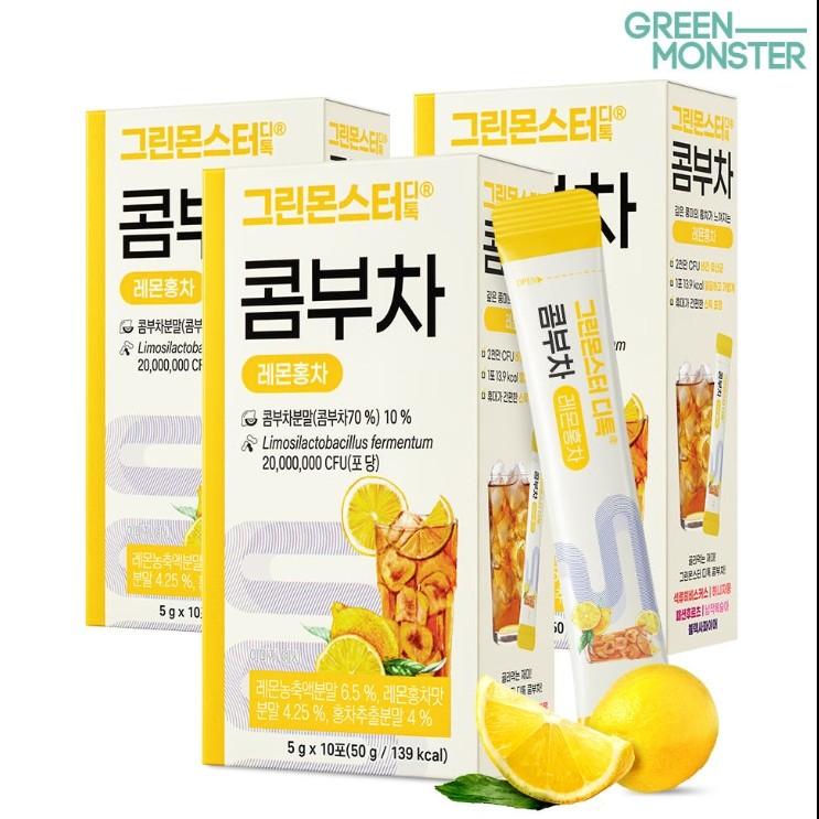 [Green Monster] Detox Kombucha (5 Refreshing Flavors) (1 Unit-10sticks)