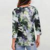 3/4 Sleeve Shirts For Women  Print Graphic Tees Blouses Casual Plus Size Basic Tops Pullover