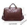 Men's Business Leather Briefcase Laptop Bag